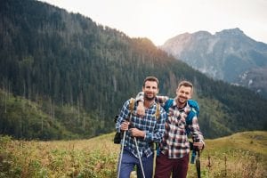 guys hiking