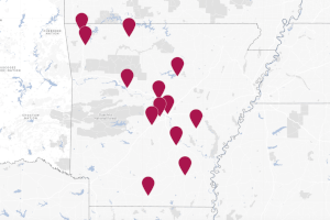 Arkansas Urology locations map