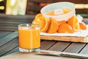 fresh squeezed orange juice