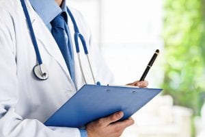 doctor holding a clipboard