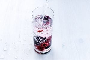berry infused water