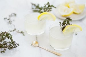 two glasses of lemonade